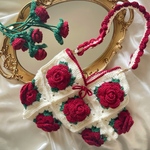  Rose frill bag mini 【red】