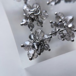 2pcs)3846)ビーズタッセル)grey#3o