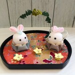 織姫と彦星【つまみ細工】