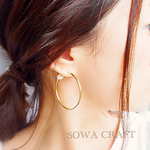 新色追加❣️再…✨パールフープピアス✨