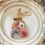 インド刺繍リボンのキーホルダー❶