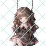 【yu-941】ゆにゃん♡オリジナル人物 ステッカー オリジナル人物ステッカー