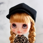 受注生産　ブライス帽子　キャスケット　黒