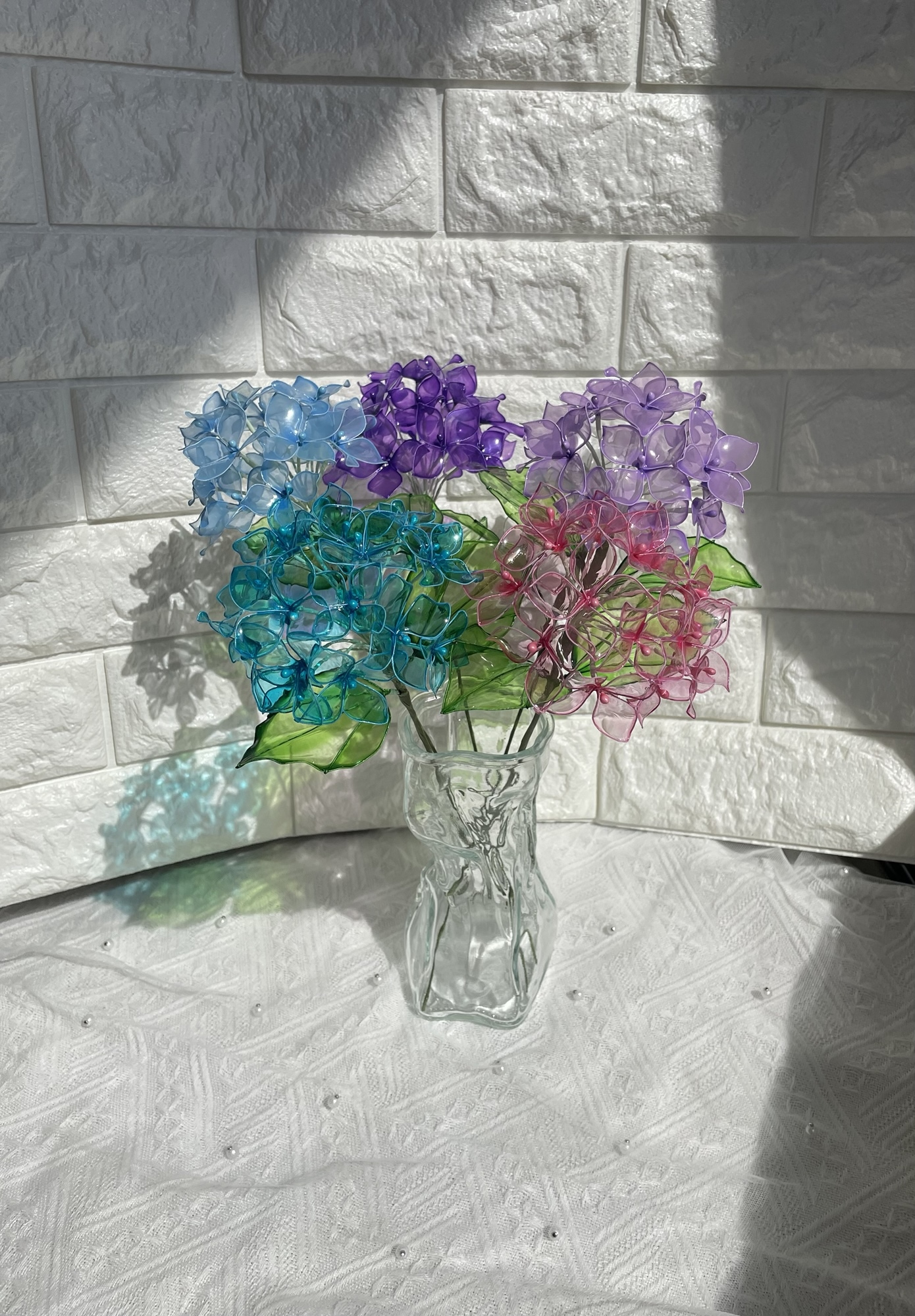 ネム　アメリカンフラワー花瓶付き紫陽花 1_88662b57b2478f35edd6c1777f30