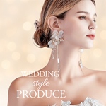 咲き誇る花のように、花嫁を輝かせる大人可愛いアクセサリー　ブライダルピアス　結婚式　ウエディング　大ぶり　フラワー　お花　白　ホワイト　ピアス　イヤリング　結婚式　大ぶりピアス　大ぶりイヤリング　花嫁