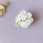 つまみ細工　雛菊　ホワイト