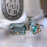 2pcs)3894)インポートピアス)mint  green#3l