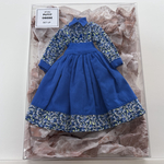 【ドール服】シャツとスカートセットアップ　ブルー