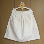 11miho21様専用/スカートエプロン＊白の小花柄