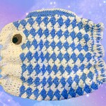 スヌード　お魚/ブルー色