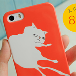 【再販♪】やる気のない猫　 ハードタイプ　スマホケース　選べる８色【 ネコ　ねこ　かわいい 】