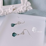 【金属アレルギー対応】「petite étoile」シンプルな天然石のピアス　ロンドンブルートパーズ