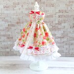 再販！【即納】ドールドレス いちご摘みワンピ  アウトフィット リカちゃん 1/6ドール用