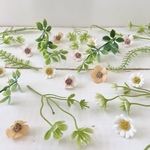 【再販×3】小花とグリーンの花材詰め合わせ.*🍃花材・造花・アーティフィシャルフラワー・パーツ