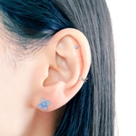 春支度 勿忘草 ワスレナグサ ブルー ボディピアス 14G 16G 18G お花見 春 軟骨ピアス 片耳 1個のお値段