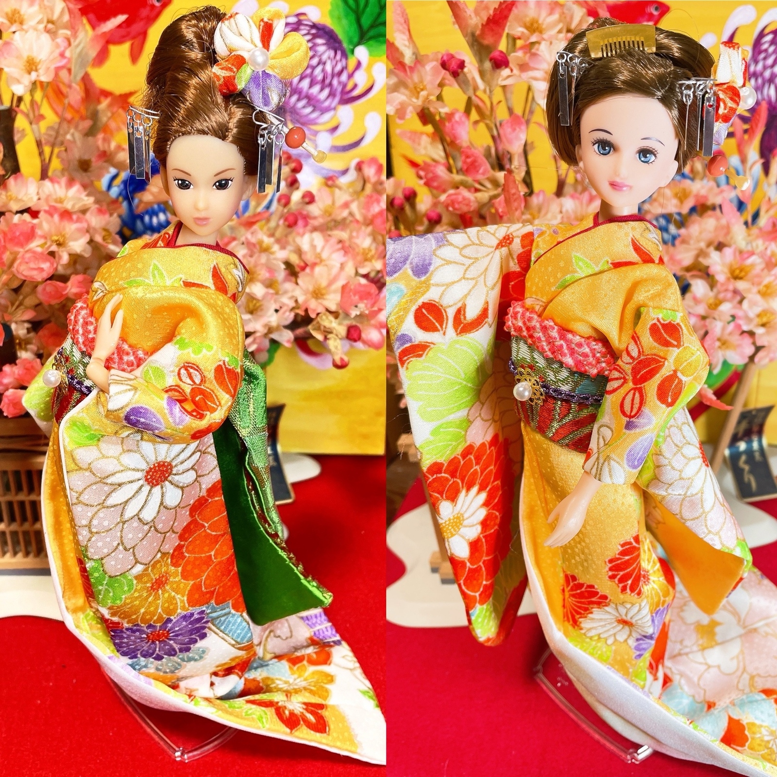 注文受付中 花魁風着物 - 人形着物 | minne byGMOペパボ 国内