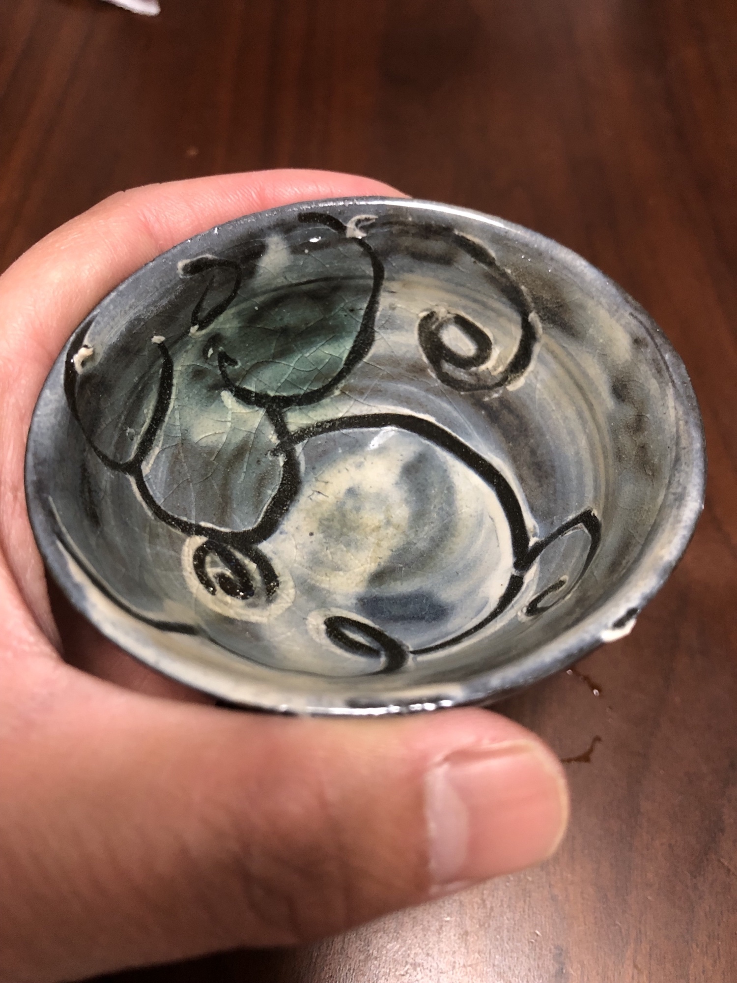 【尾崎玲子作】ハンドメイド 陶器製 金箔装飾リンゴの置物 現代アート 伝統工芸 尾崎玲子作】ハンドメイド 陶器製 金箔装飾リンゴの置物 現代