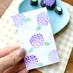 紫陽花　消しゴムはんこ