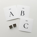 結婚式 テーブルナンバー｜1枚80円・選べるフォント・シンプルデザイン