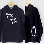 泳ぐペンギン プルパーカー ネイビー