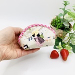 ミニポーチ☆スーちゃんのパッチワーク　アメリカンカントリー風　小銭入れ　コインケース
