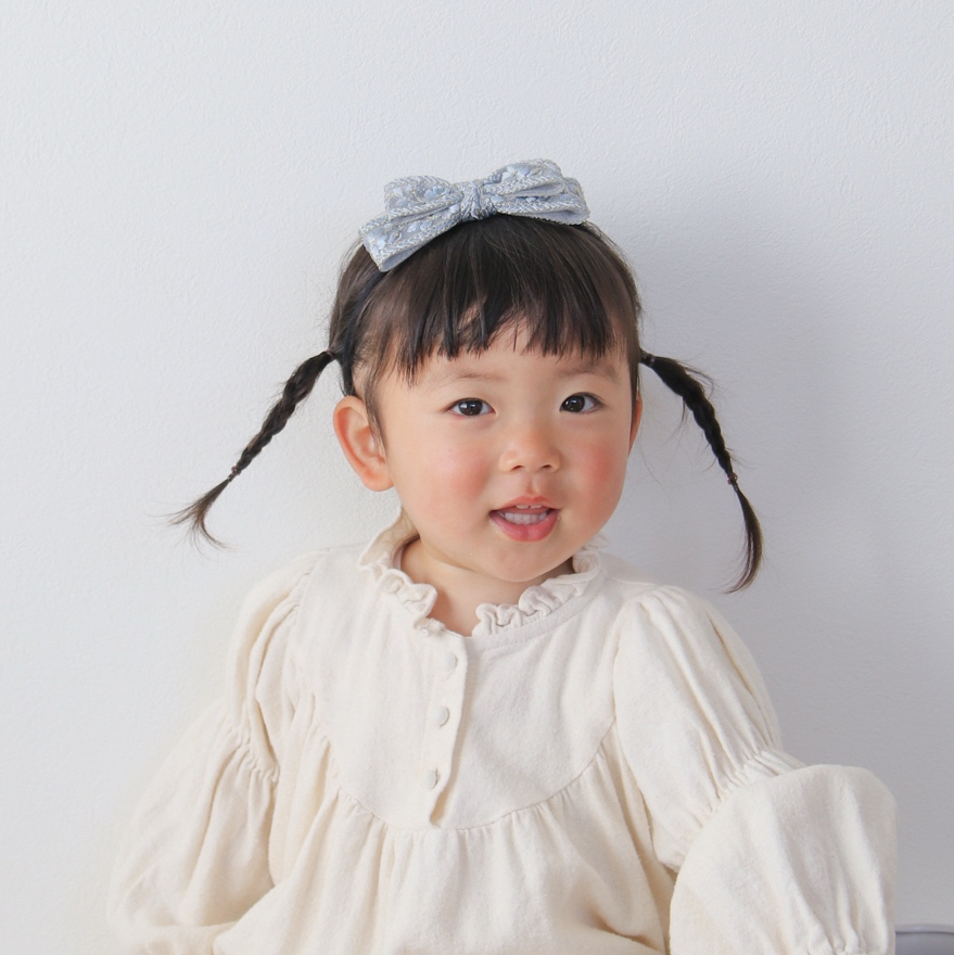 ツインヘアゴム ベビーヘアゴム 小さめ ヘアクリップ グログランリボン