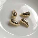 4個 5×11mm メタルチャーム　しずく　ゴールドカラー　54172028