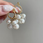 pearl clear bees(ピアス/イヤリング)