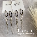 ロングボールチェーン✳︎大ぶりシルバー✳︎ハンドメイドピアス