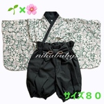【ベビー袴】🌱×🌸 ｜ サイズ80 