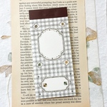 ★4月新入荷★[Pion] [PI-026] 格底(Plaid) コラージュ ラベルブック(2種類各50枚入)