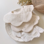ribbon rabbit garden bib           ベビースタイ　出産祝い　ビブ　よだれかけ　もくもくスタイ　男の子　女の子　韓国　ナチュラル　花柄　うさぎ　リボン