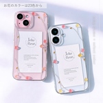 𝐬𝐞𝐥𝐞𝐜𝐭 𝐜𝐨𝐥𝐨𝐫'/ 𝐭𝐮𝐥𝐢𝐩 𝐟𝐥𝐚𝐦𝐞 選べるカラー チューリップ スマホケース ハンドメイド iPhoneケース iPhone16 15 14 13 12 Android ケース 春