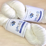 ≪10％OFF≫ 染色用毛糸2かせ計200g【NATURAL for Hand-Dye】100g(約270m)×２かせ　合太　染色用ソックヤーン 手染め 毛糸 草木染め