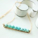 FORkazue3991様　14kgf♡AA+larimar line necklace