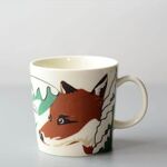 ARABIA Pekka Paikkari Animal Fox Hawk マグカップ アラビア Teema ペッカピッカリ アニマル フィンランド 北欧 ヴィンテージ_250411 ic3709