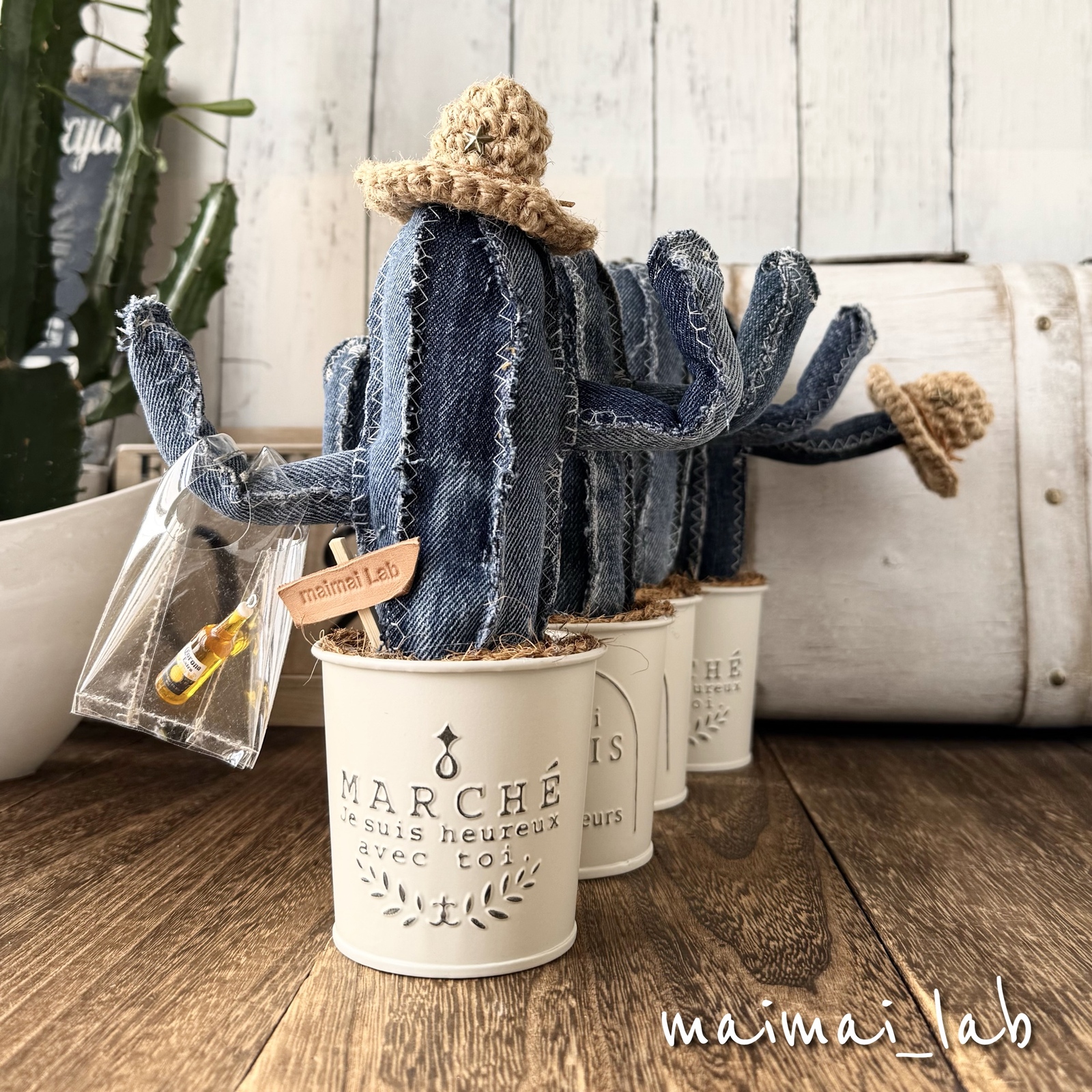 再再再…再販】デニムリメイク☆デニムサボテン - MAIMAIJEWEL'S