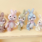 パステルブルー bunny ミニうさぎ kinokohoshi