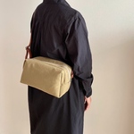 「特集掲載」帆布 富士金梅 のhacoサコッシュLベージュ