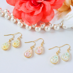 【新作】~ティアドロップ~お花×オーロラ(ピアス・イヤリング)