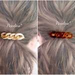 ★２個セット★ヘアクリップ★アクリルチェーン★簡単ヘアアレンジ 大人カジュアル おすすめ トレンド