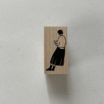 背中越しの ふみこさん