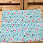 ビションフリーゼとクリームソーダーのランチョンマット35×45ミントグリーン