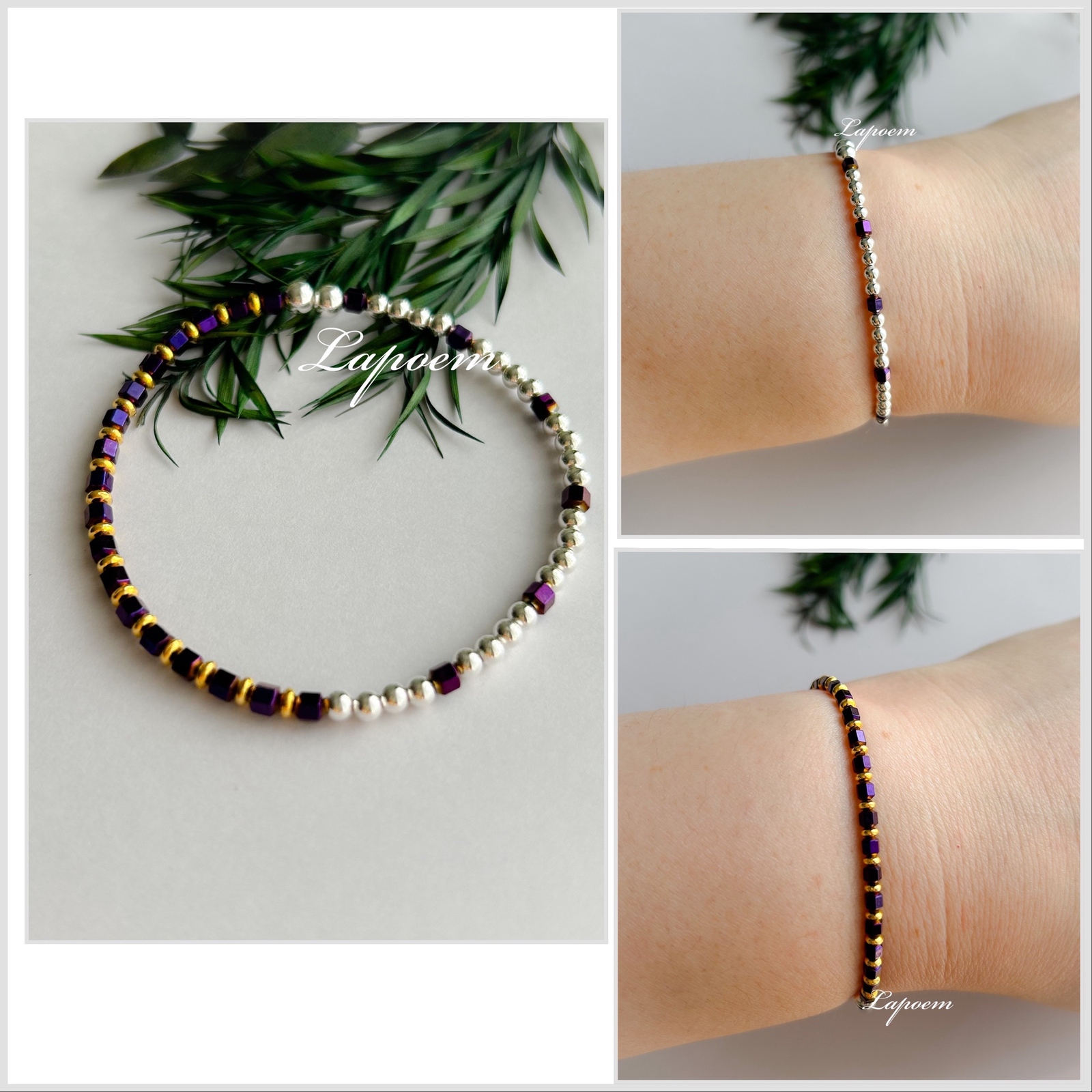ZEGL ハートチャーム付きブレスレット 316L Stainless Steel New Fashion Upscale Jewelry Embedded