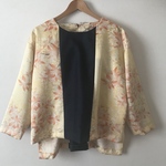 小紋と大島紬のビッグブラウス