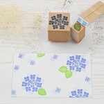 ガクアジサイ はんこ 紫陽花はんこ 