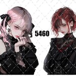 original sticker « no.5460 »     //     人物ステッカー オリジナルステッカー オリジナル人物ステッカー ステッカー cotton melody ミニステッカー