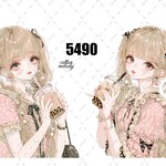 original sticker « no.5490 »     //     人物ステッカー オリジナルステッカー オリジナル人物ステッカー ステッカー cotton melody ミニステッカー