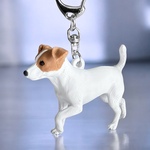 ジャックラッセルテリア miniリアル3Dフィギュア/ミニチュア キーホルダー １頭