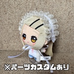 ちびぐるみ用 ぬい服 白いリボンのヘッドドレス
